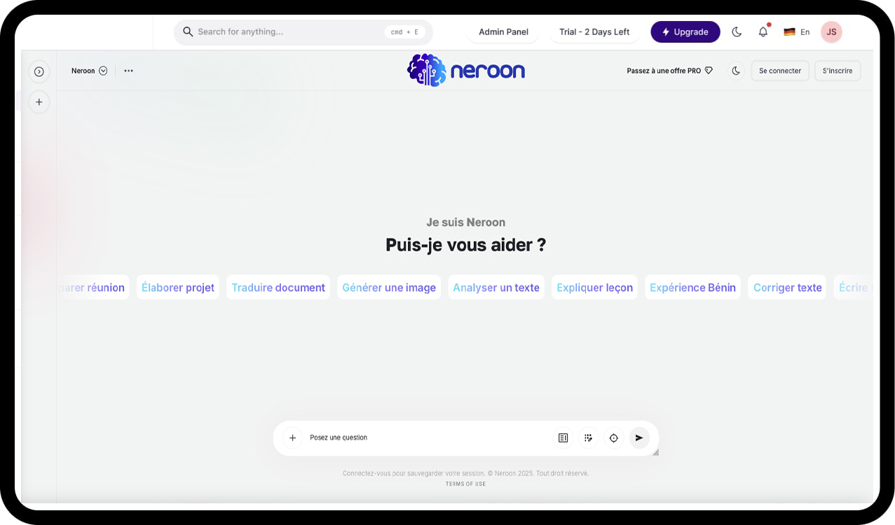 MagicAI Dashboard Mockup